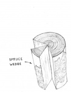 Spruce wedge